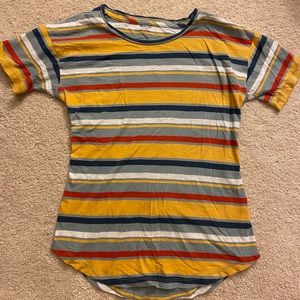 NWOT Madewell Multicolored Stripped T-Shirt